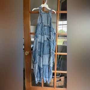 Jaded Gypsy patchwork overalls